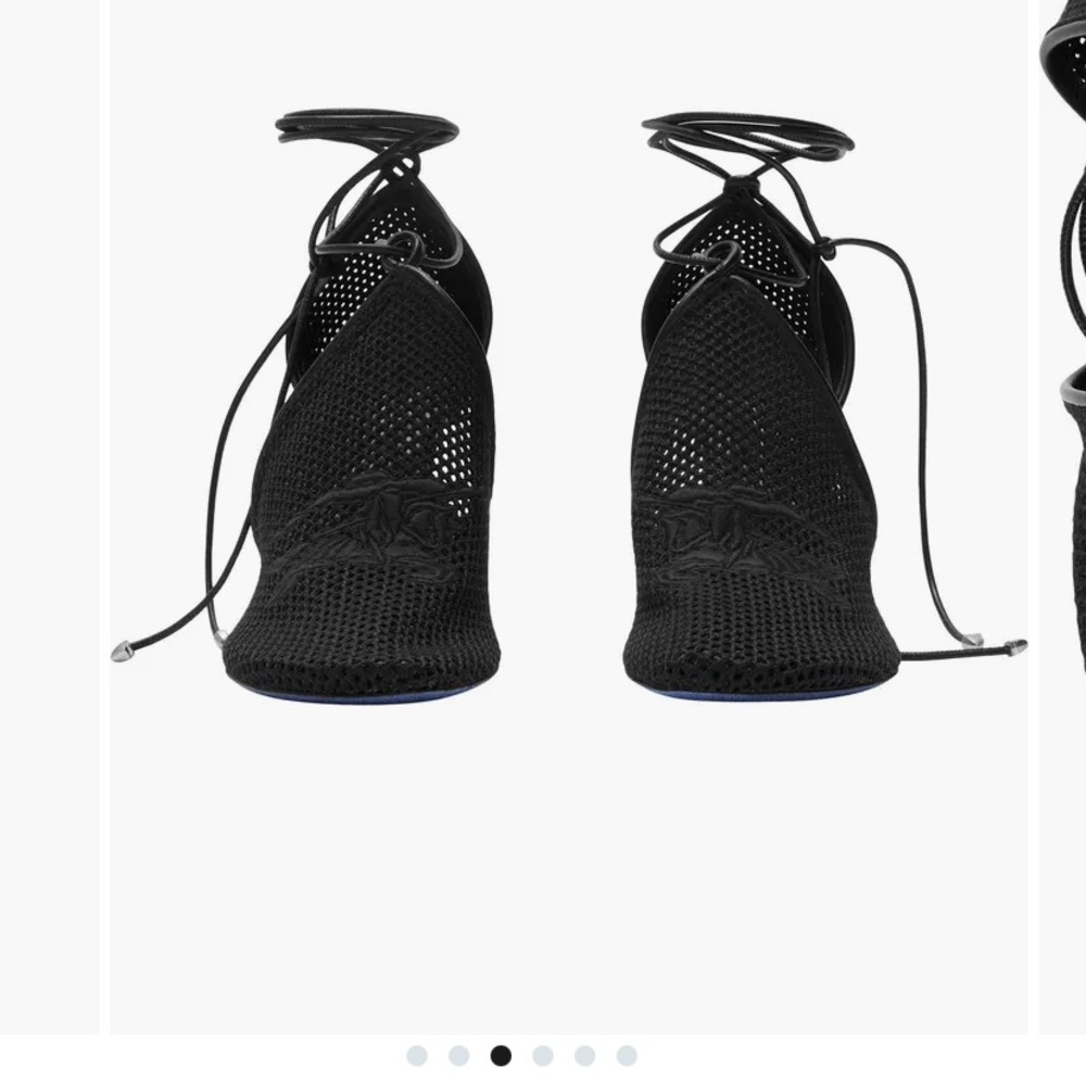 Burberry Ankle Wrap Mesh Knit Pump (Women) - Picture 6 of 12